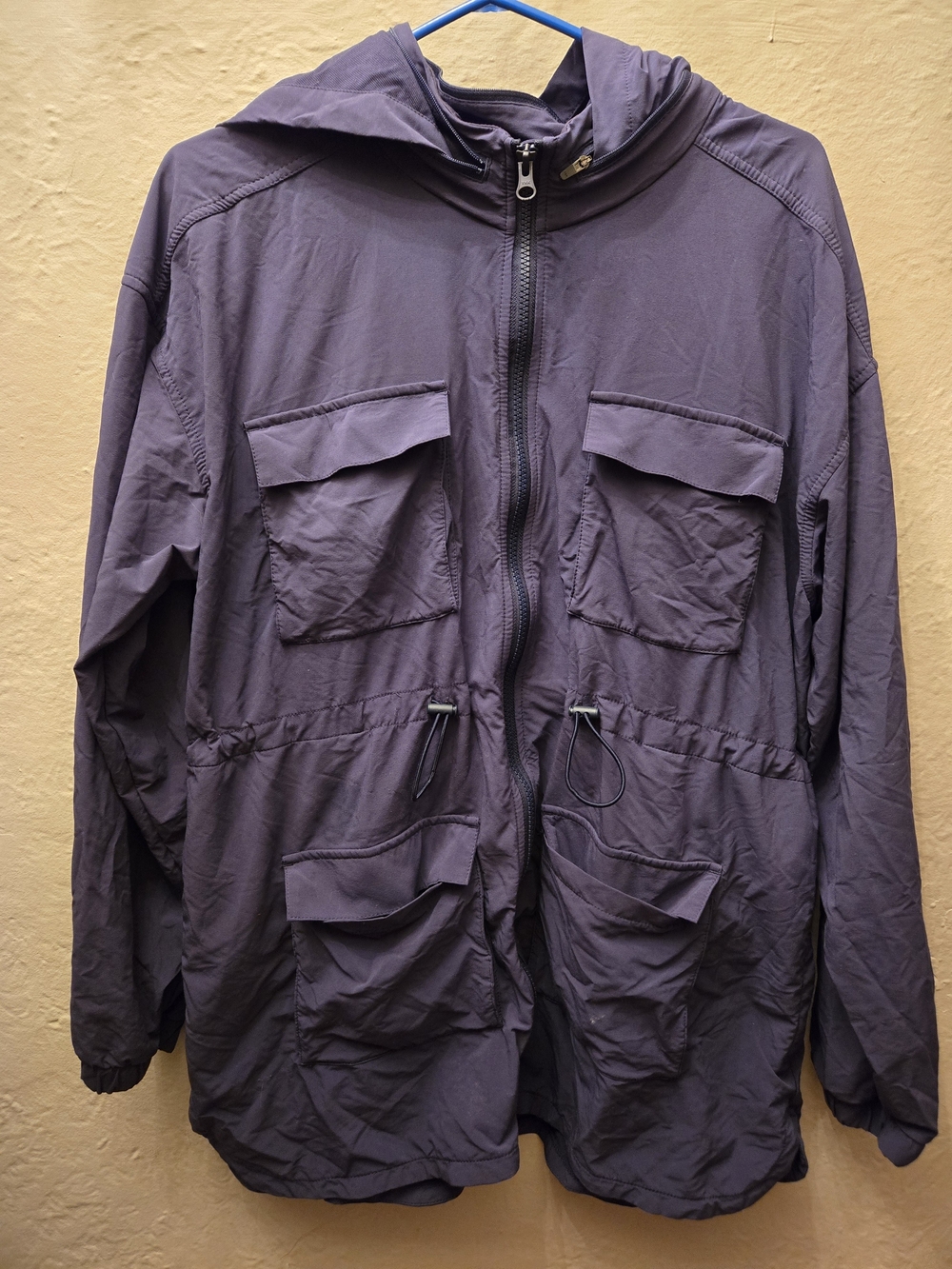 Zella Utility Hooded Jacket XL Athleisure Gorpcore Lightweight Windbreaker